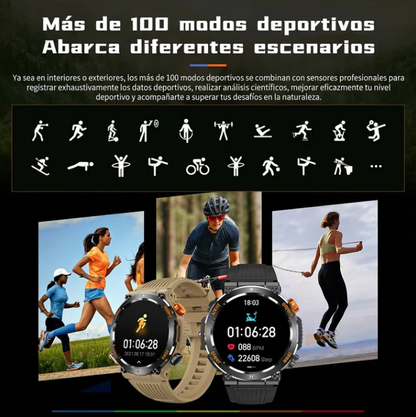 Smartwatch Deportivo Impermeable con Funciones Avanzadas