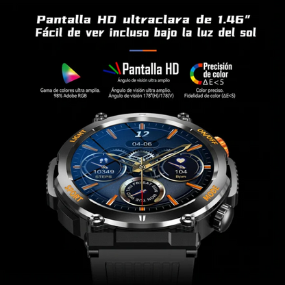 Smartwatch Deportivo Impermeable con Funciones Avanzadas