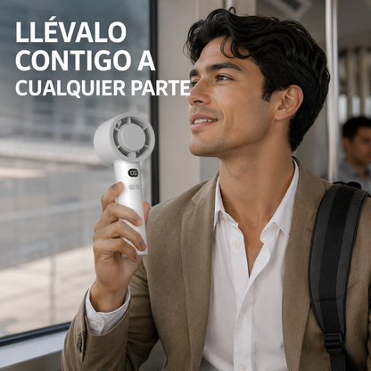 Ventilador Portátil Recargable - Frescor inmediato estés donde estés®