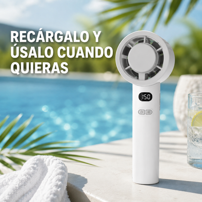 Ventilador Portátil Recargable - Frescor inmediato estés donde estés®