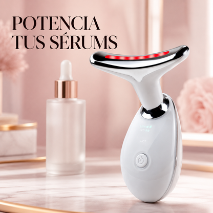 Masajeador Facial y de Cuello - Tecnologia LED 7 colores