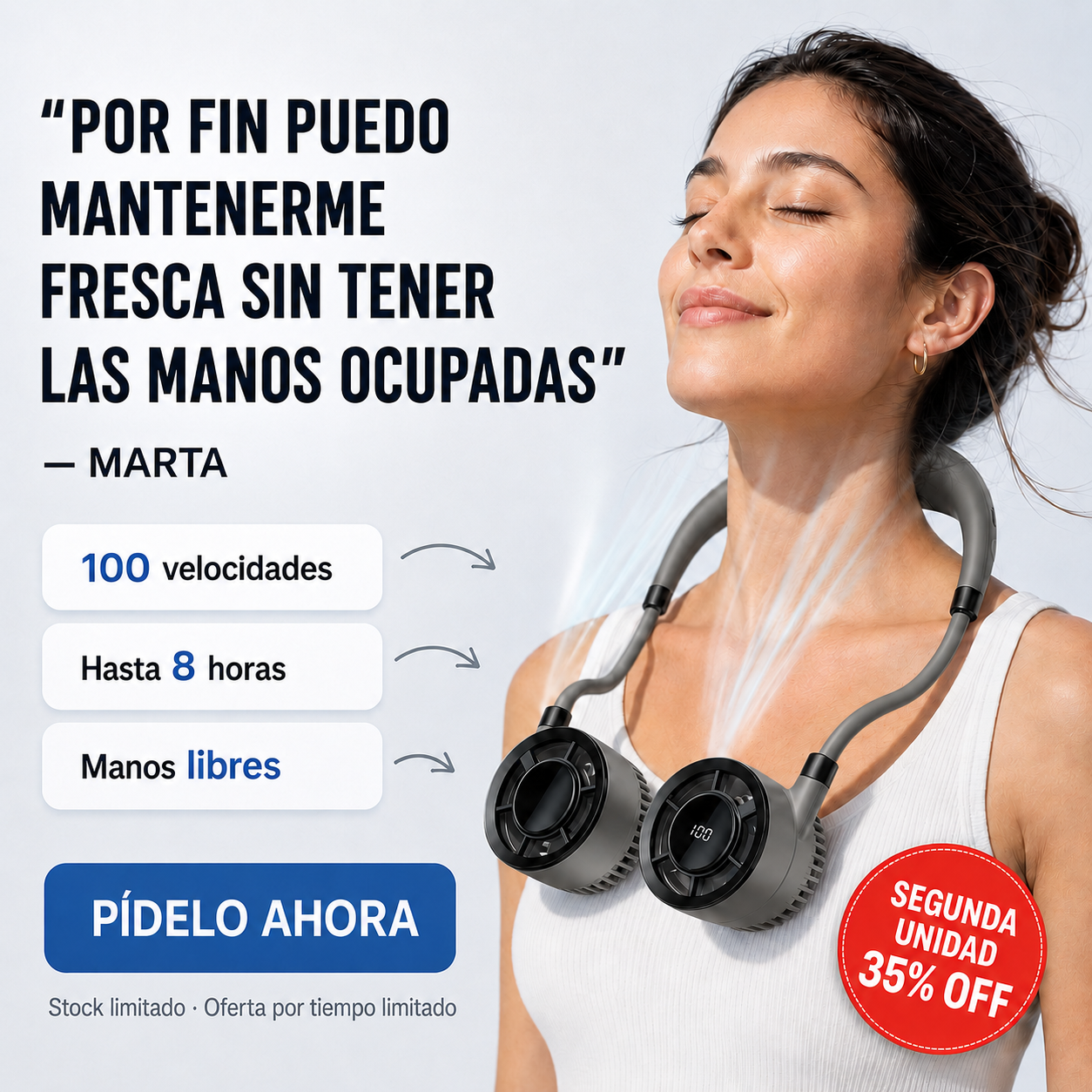 Ventilador de Cuello Portátil