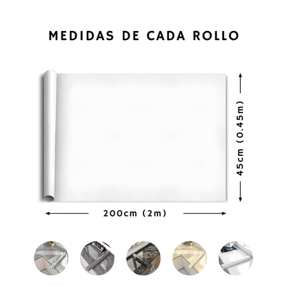 Papel Tapiz Resistente y Autoadhesivo con Acabado de Alta Calidad - Rollo 45 x 200 cm