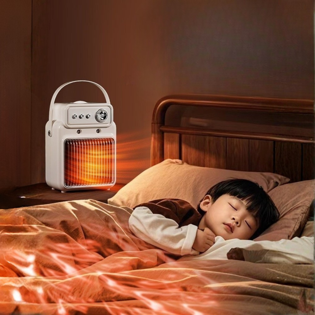 Calentador de escritorio humidificador eficiente 2 en 1 de 1200 W®