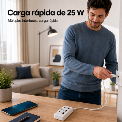 Concentrador de Carga Rápida 8 en 1