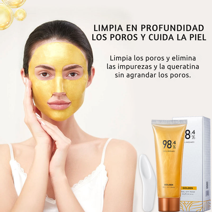 Mascarilla Facial con Partículas de Oro y Ácido Hialurónico