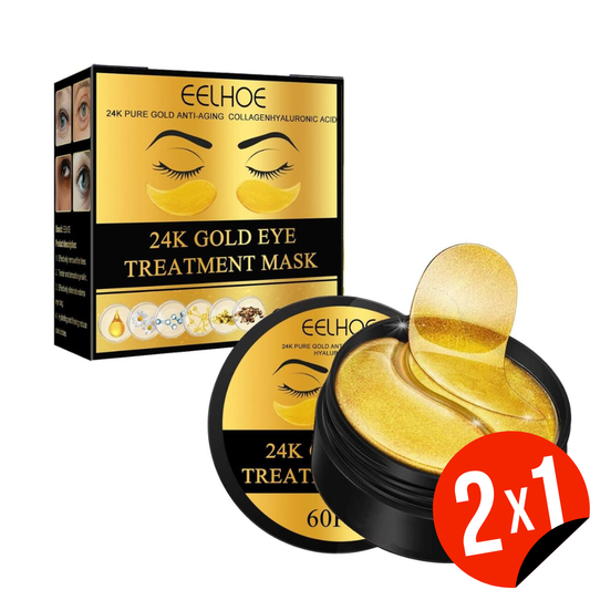 Tratamiento de Hidrogel para el Contorno de Ojos con Partículas de Oro 60 Piezas (OFERTA 2X1)