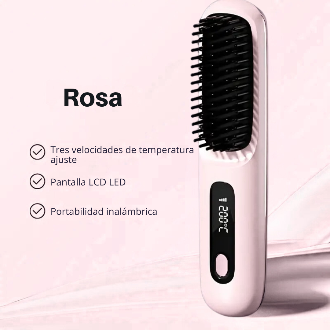 Cepillo inalámbrico con pantalla LCD y calefacción rapida®