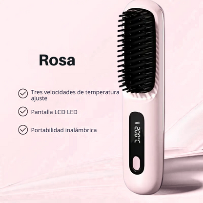 Cepillo inalámbrico con pantalla LCD y calefacción rapida®