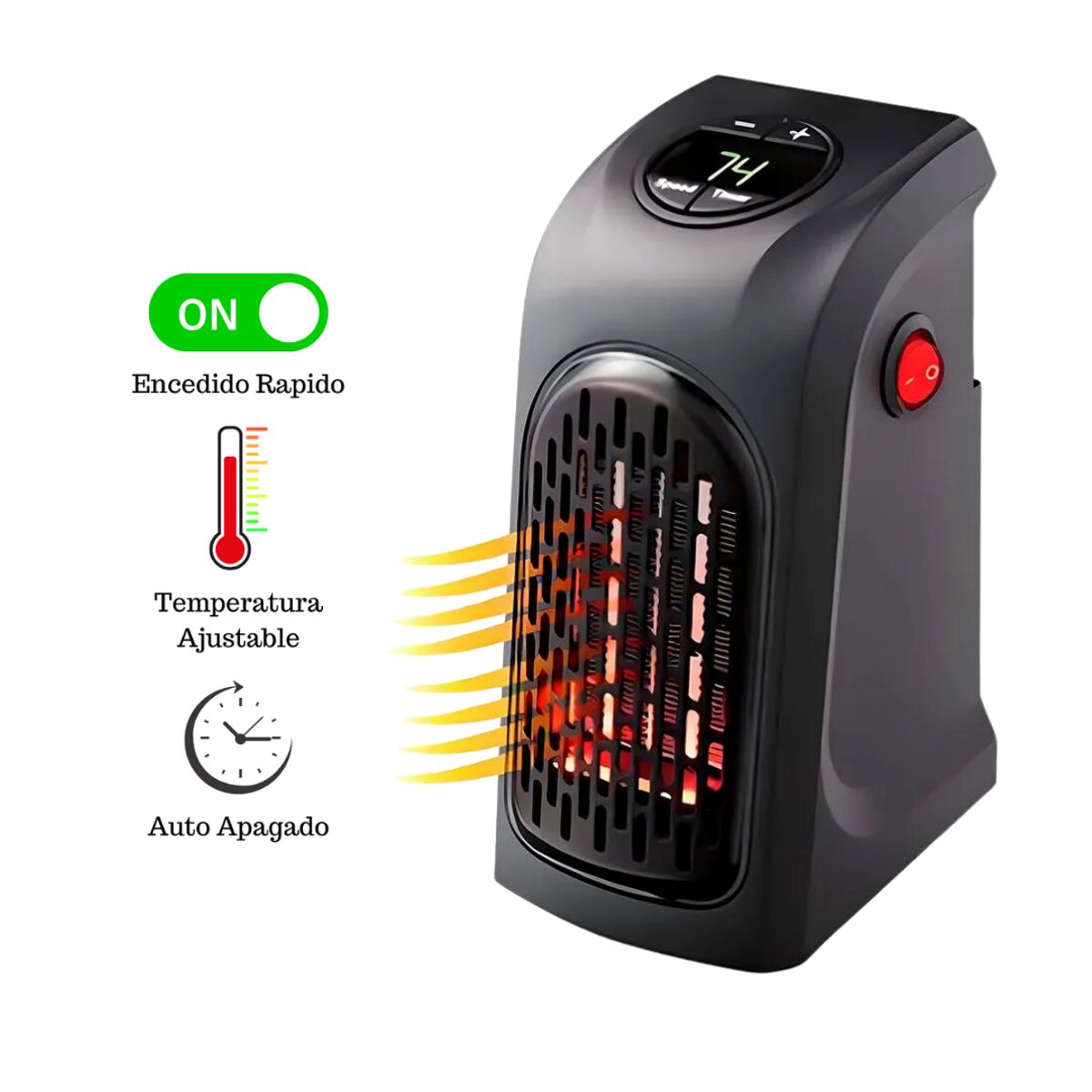 Calefactor Eléctrico Portátil de Alta Eficiencia