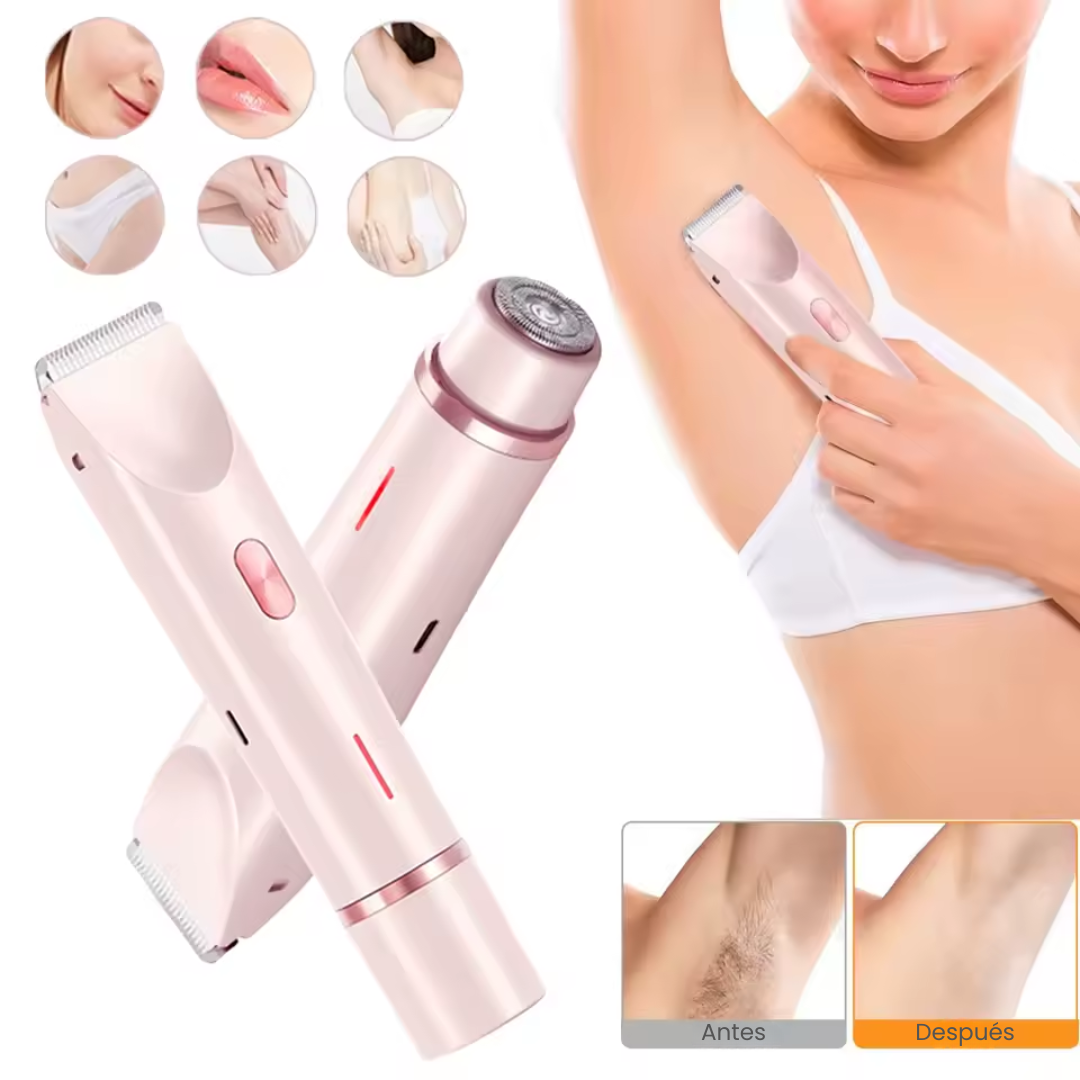 Depiladora Versátil 2 en 1 para Rostro y Cuerpo