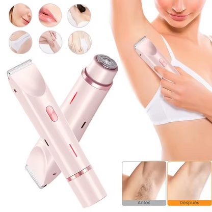 Depiladora Versátil 2 en 1 para Rostro y Cuerpo